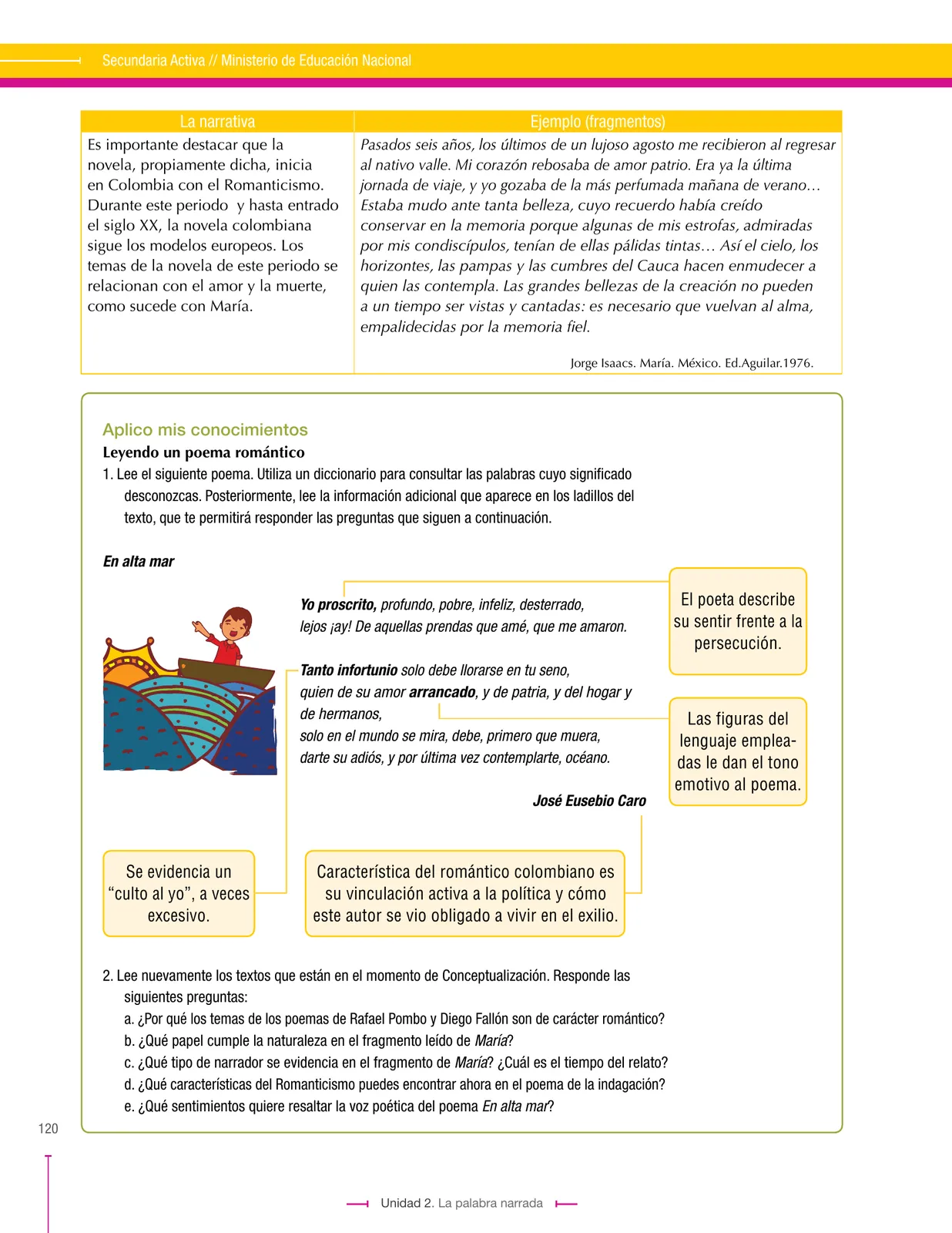 Miniatura página 120 de Lenguaje 8° · Secundaria Activa