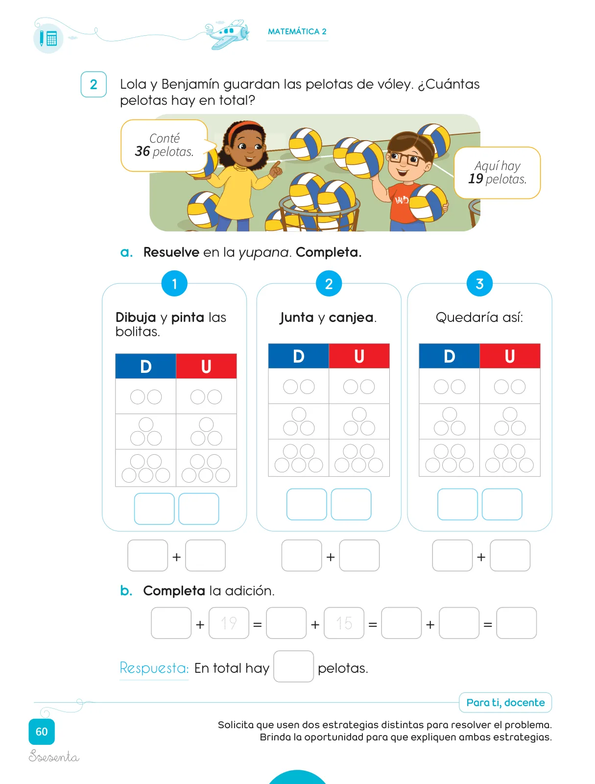 Página 62 de Cuadernillo de Matemática 2, segundo grado de Primaria · 2023