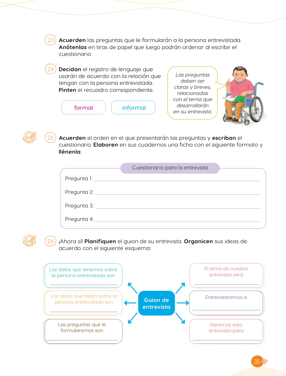 Página 37 de Cuadernillo de Comunicación 6, sexto grado de Primaria · 2023