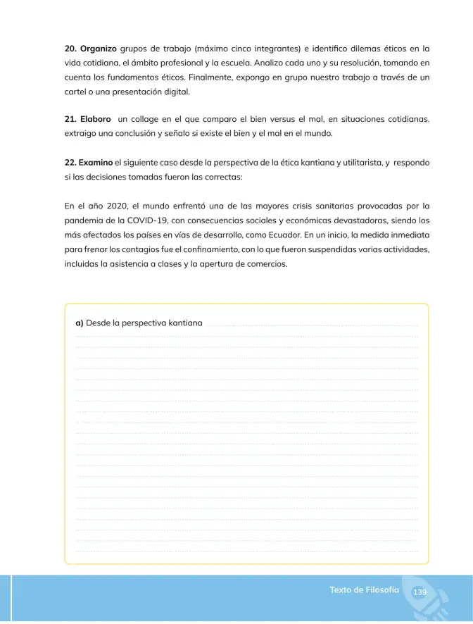 Página 140 de Filosofia 2° · Bgu 2 Filosofia 2024 · 2024