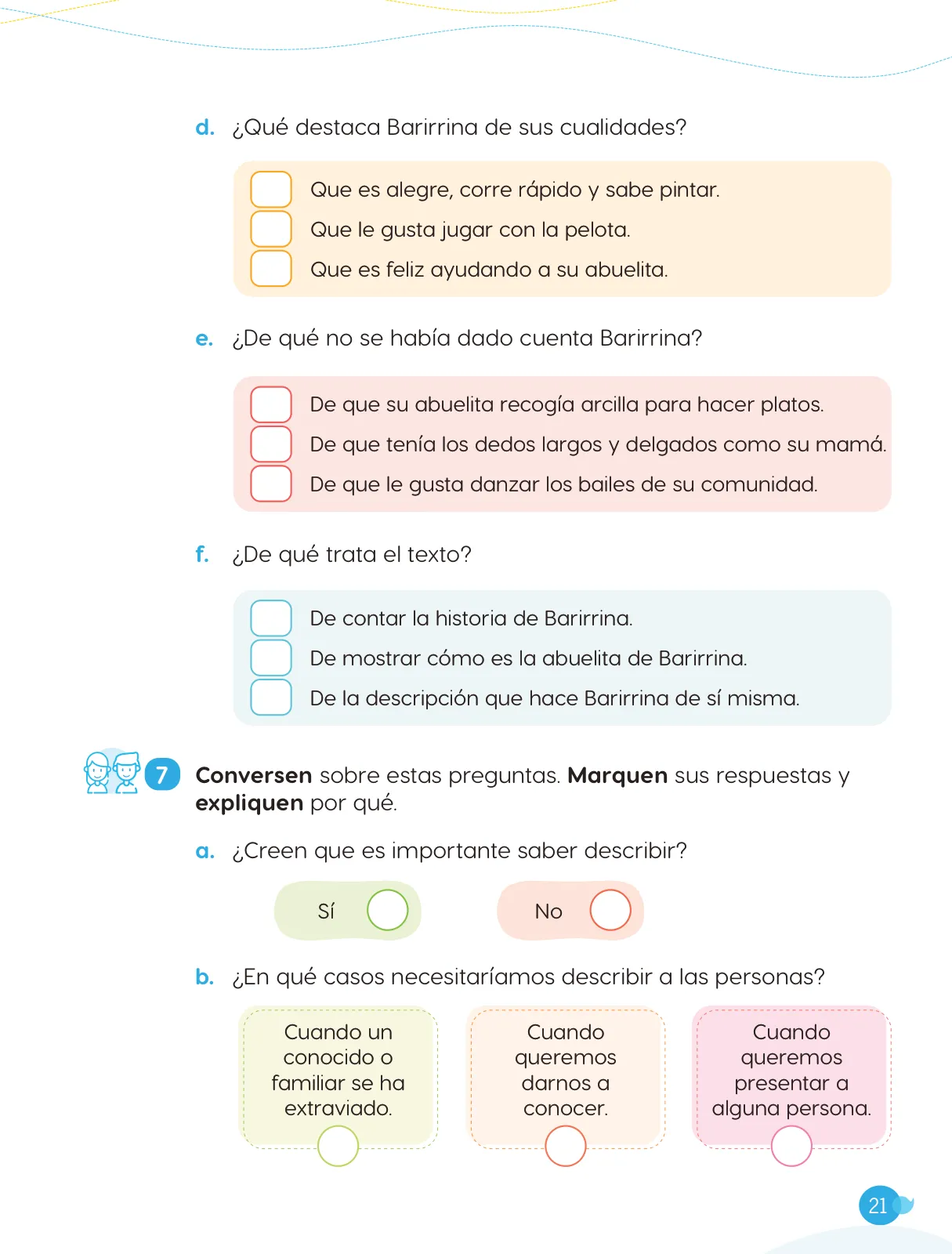 Miniatura página 23 de Cuadernillo de Comunicación 3. Tercer grado de Primaria · 2024