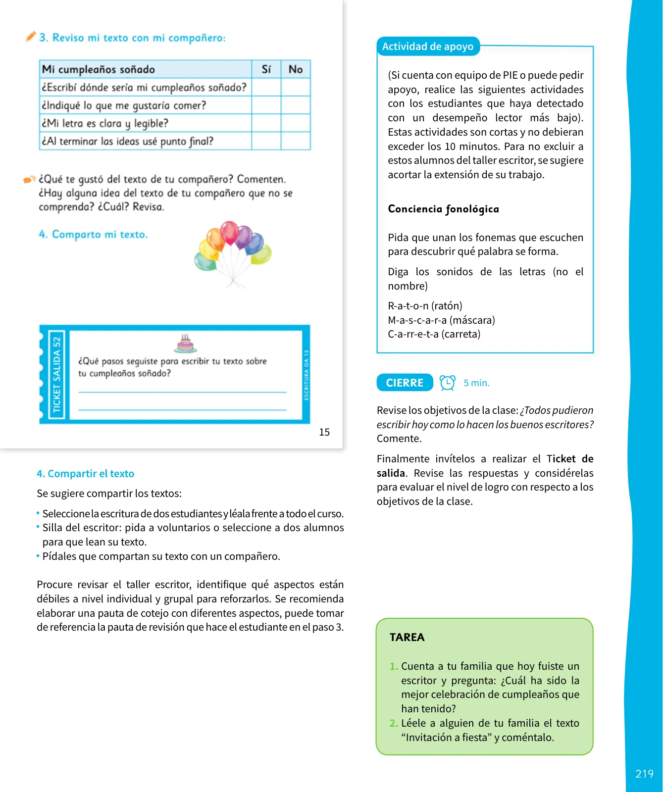 Miniatura página 220 de Lenguaje y Comunicación – Segundo Básico – Texto del Estudiante MINEDUC – Descargar PDF · 2024