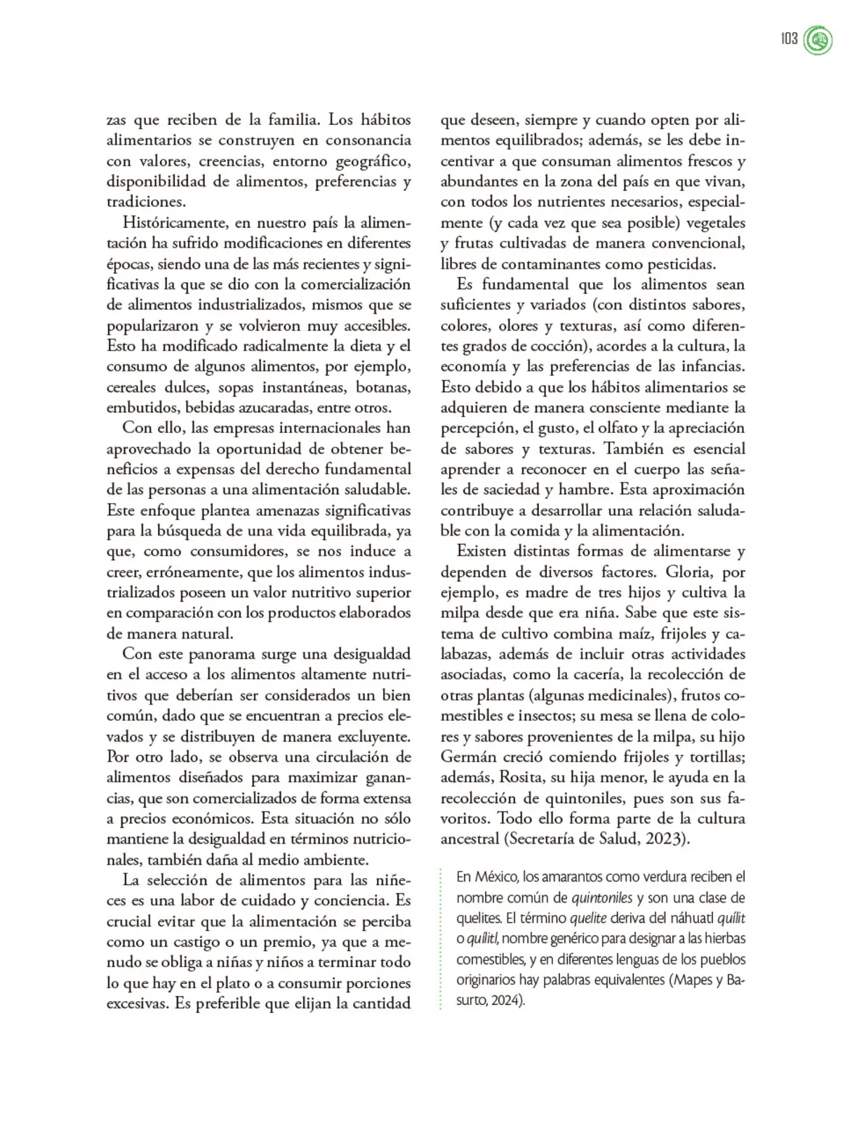 Miniatura página 104 de Crianza para la libertad. Libro para las familias. Fase 2  Libro de Educación Preescolar Grado 1°, 2°, 3°  Ciclo Escolar 2025 - 2026