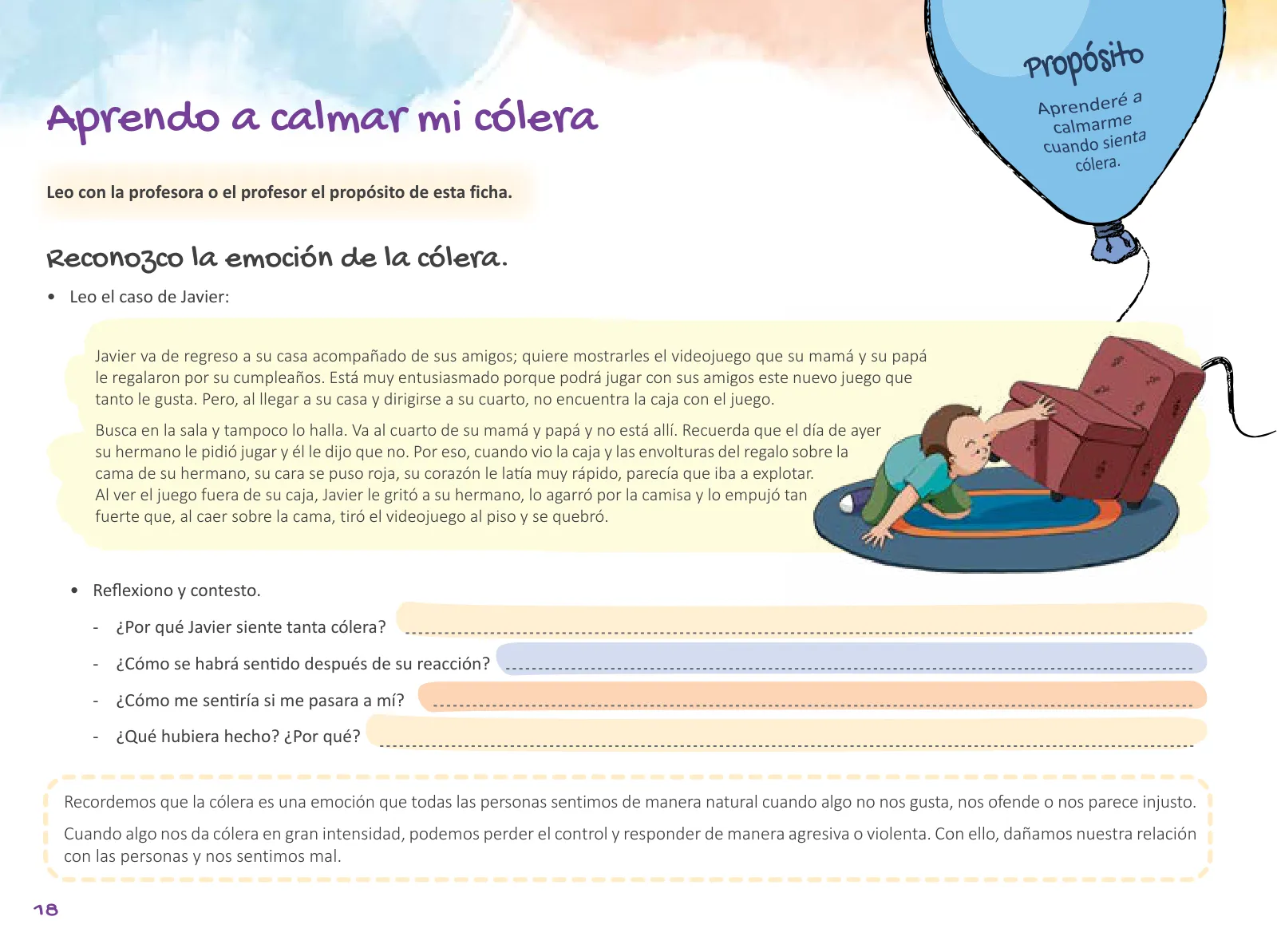Miniatura página 20 de Cuadernillo de Tutoría 5 : quinto grado de Educación Primaria · 2021