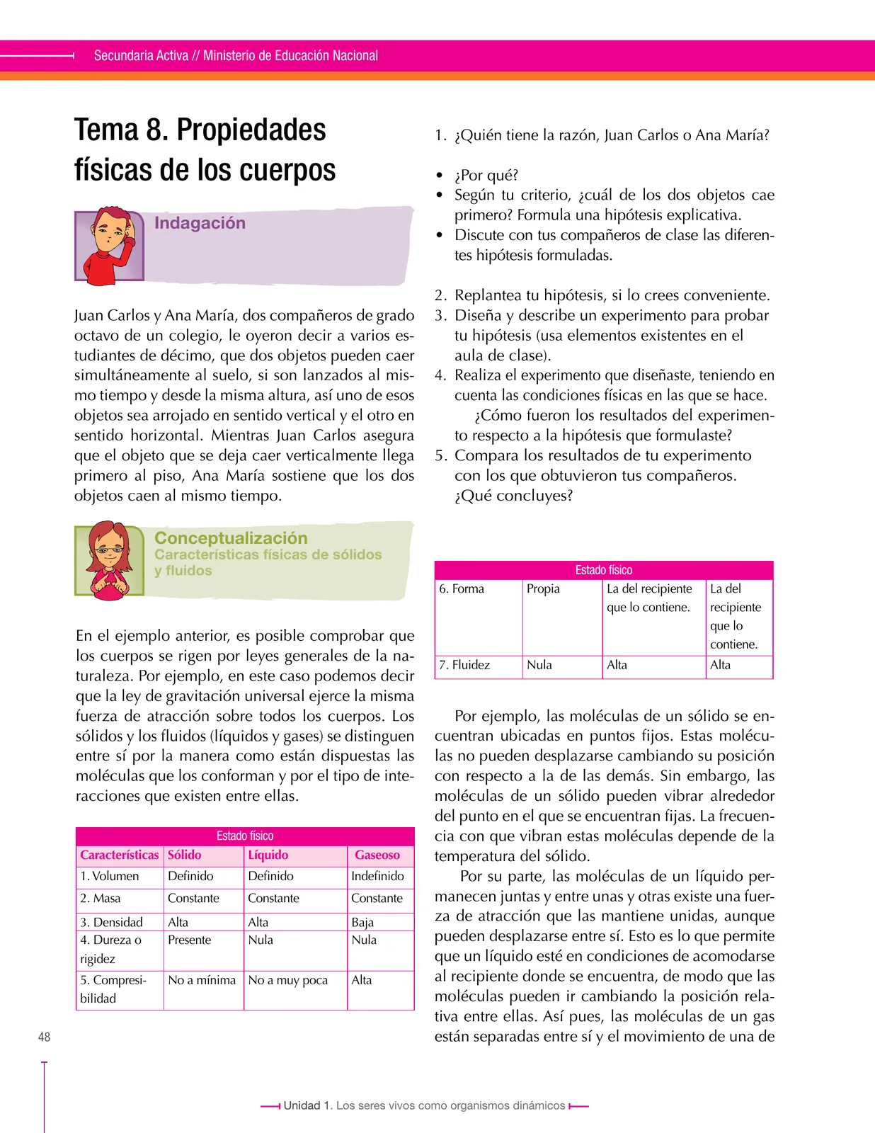 Página 48 de Ciencias Naturales 8° · Secundaria Activa