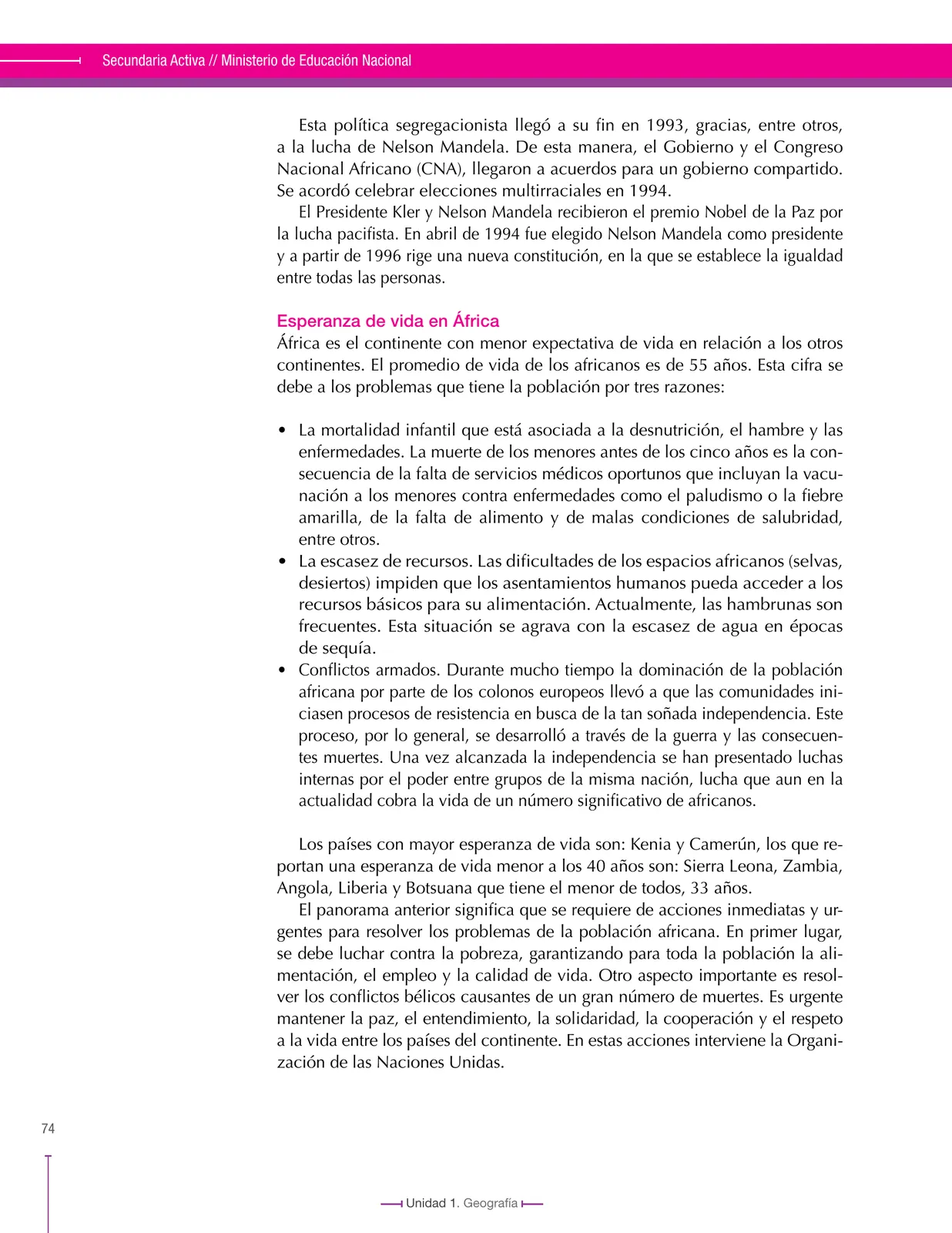 Miniatura página 74 de Ciencias Sociales 8° · Secundaria Activa
