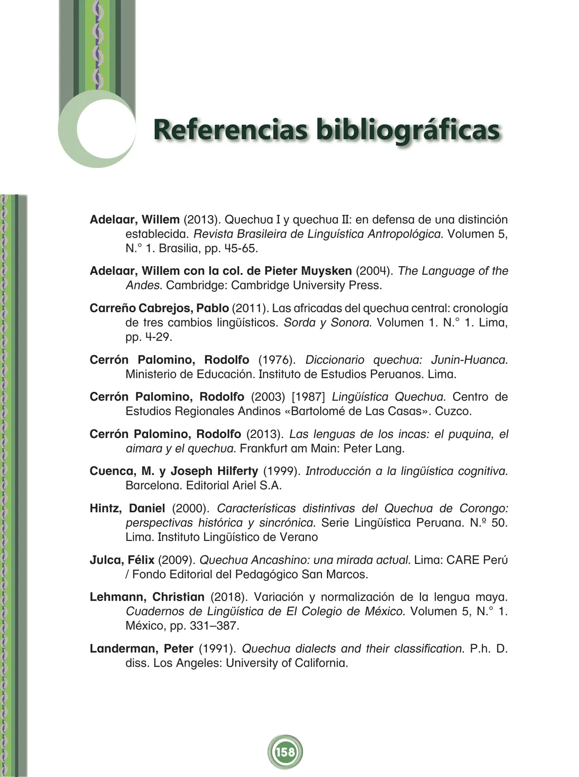 Miniatura página 160 de Chawpin qichwata alli qillqanapaq maytu = Manual de escritura quechua central · 2020