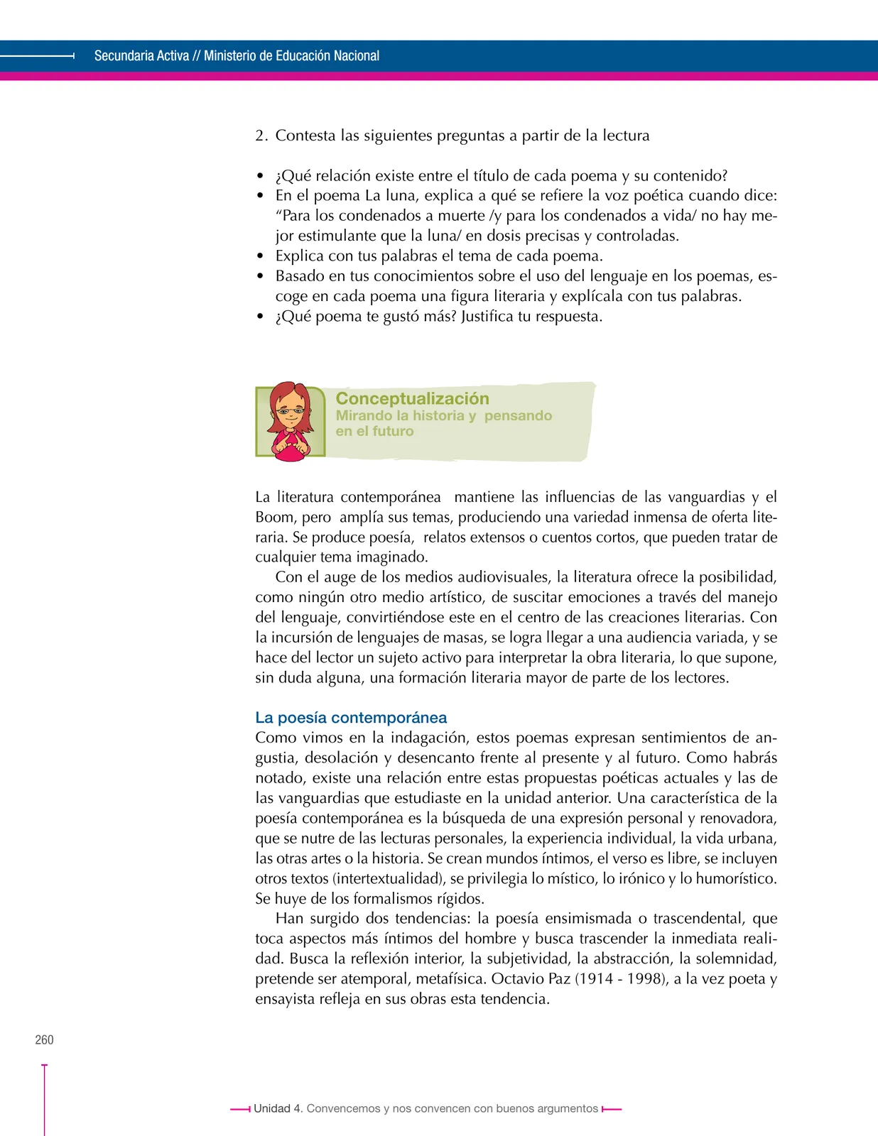 Página 260 de Lenguaje 9° · Secundaria Activa
