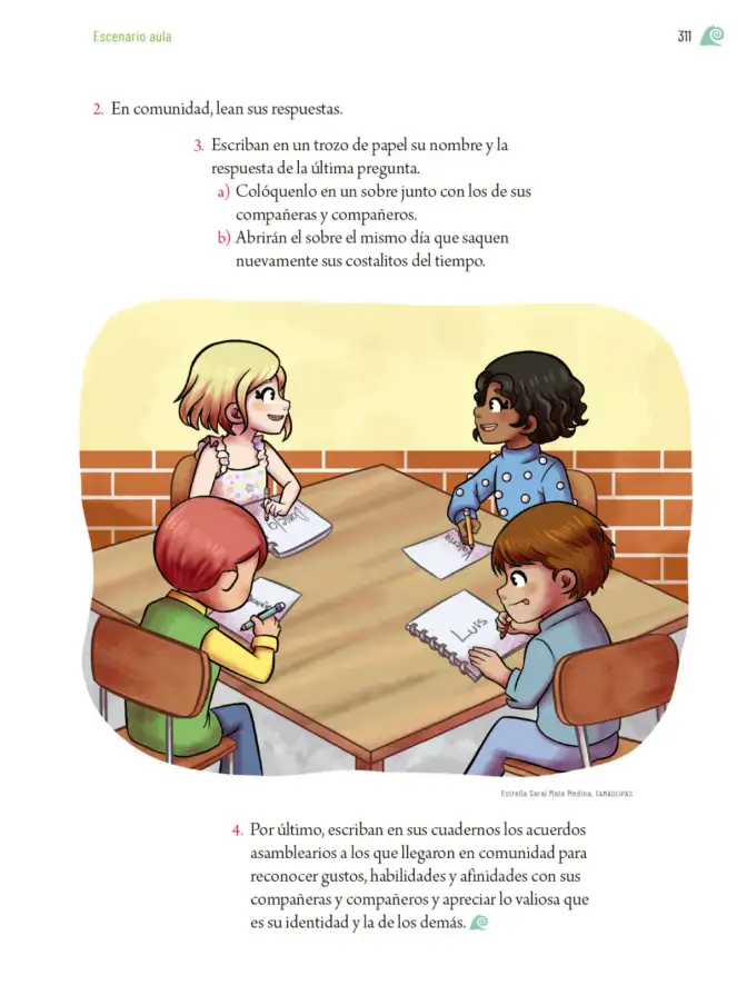 Página 314 de Proyectos de Aula. Libro de Educación Primaria Grado 5° Ciclo Escolar 2025 - 2026