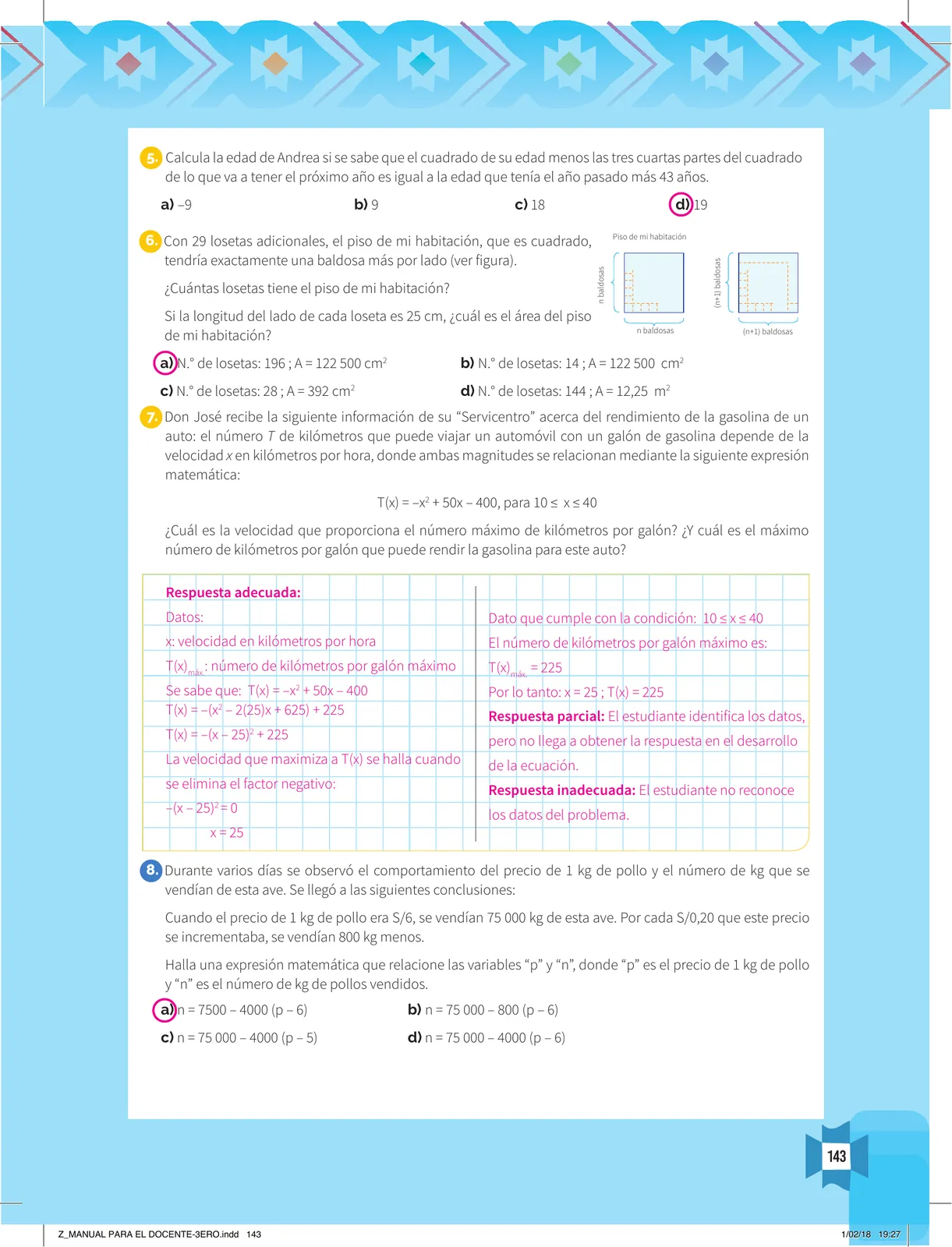 Miniatura página 145 de Resolvamos problemas 3 : manual para el docente 2018 · 2018