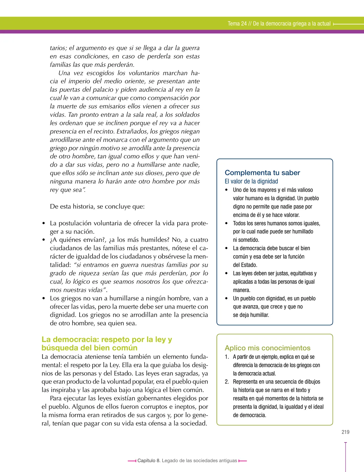 Página 219 de Ciencias Sociales 6° · Secundaria Activa