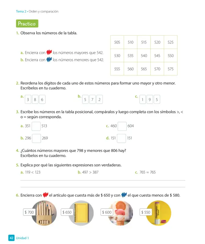 Página 44 de Matemática – Tercero Básico | Texto del Estudiante MINEDUC – Descargar PDF · 2019