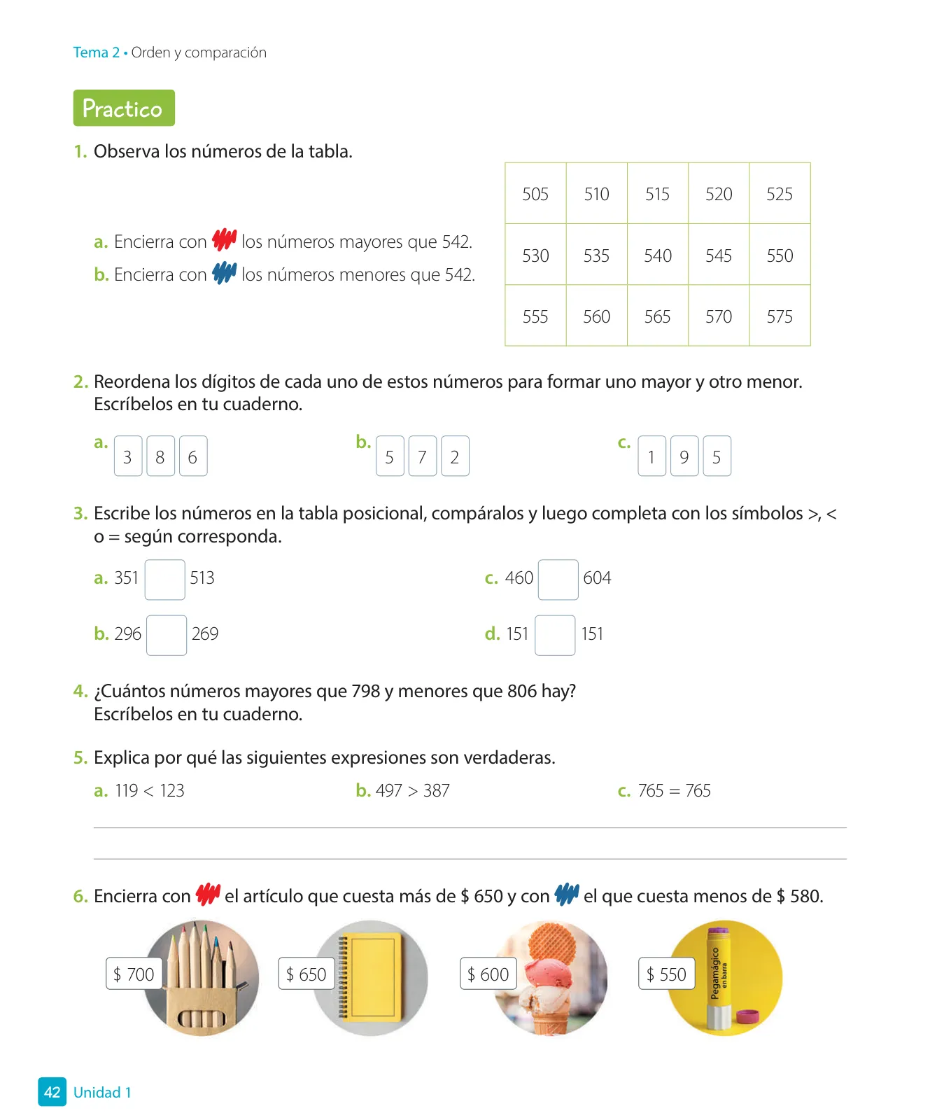 Miniatura página 44 de Matemática – Tercero Básico | Texto del Estudiante MINEDUC – Descargar PDF · 2024