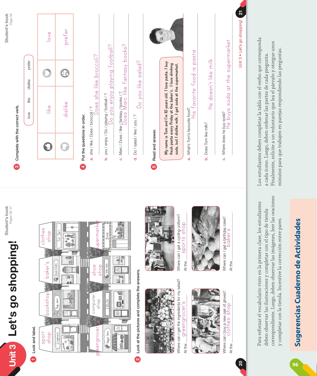 Página 98 de Inglés – Quinto Básico | Texto del Estudiante MINEDUC – Descargar PDF · 2024