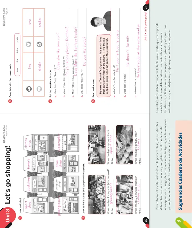 Página 98 de Inglés – Quinto Básico | Texto del Estudiante MINEDUC – Descargar PDF · 2024