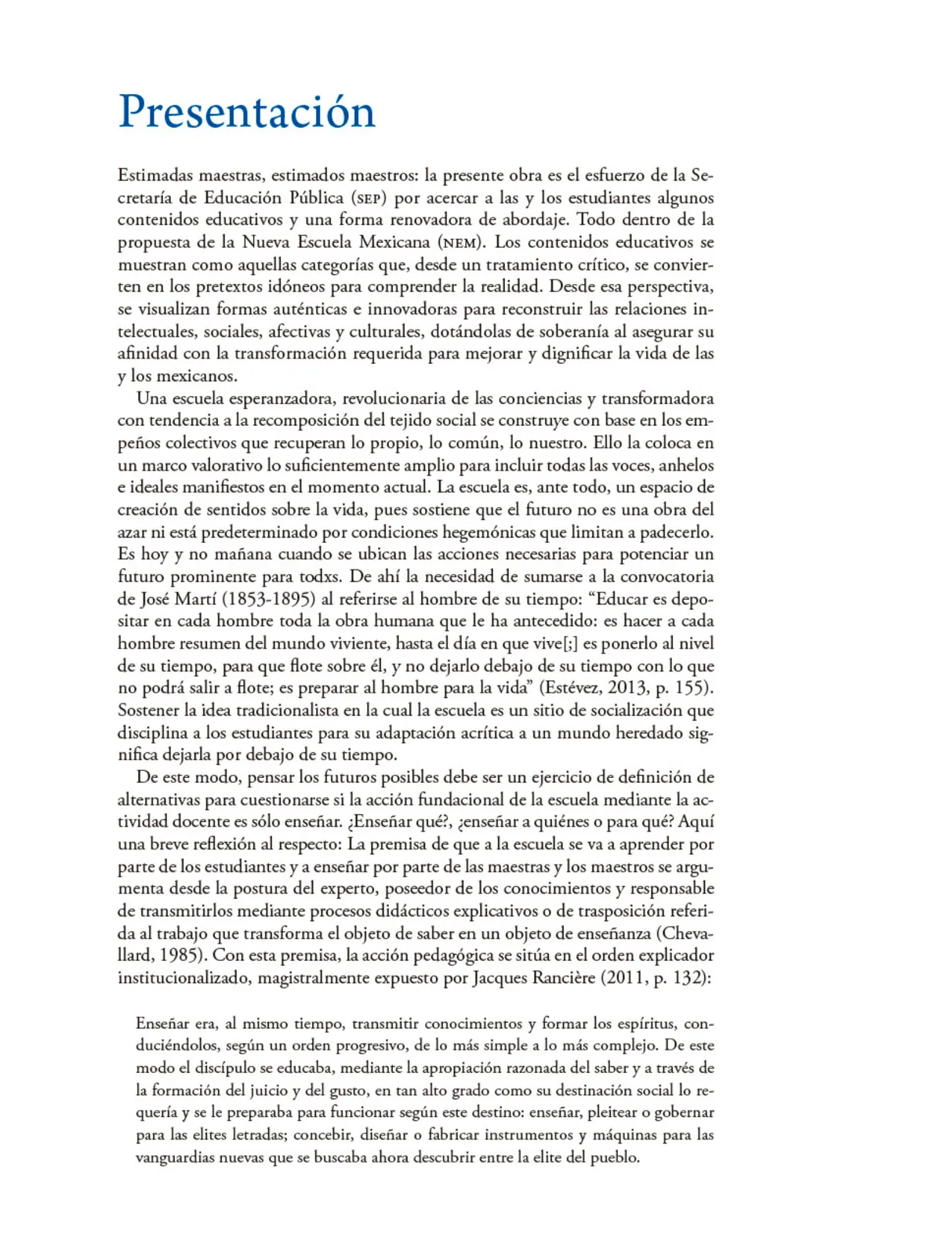 Miniatura página 4 de Colección Nanahuatzin. De lo humano y lo comunitario.   Libro de Educación Secundaria Grado 3°  Ciclo Escolar 2025 - 2026