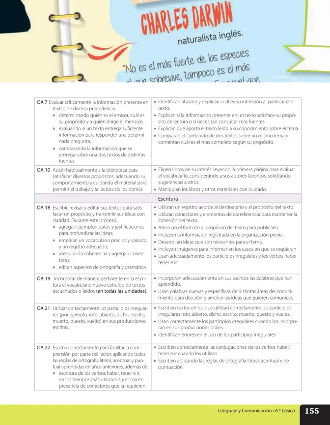 Página 144 de Lenguaje y Comunicación – Sexto Básico | Texto del Estudiante MINEDUC – Descargar PDF · 2024