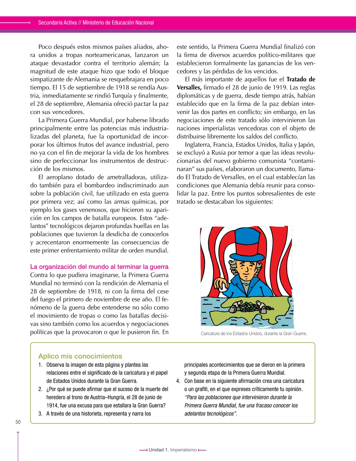 Miniatura página 50 de Ciencias Sociales 9° · Secundaria Activa