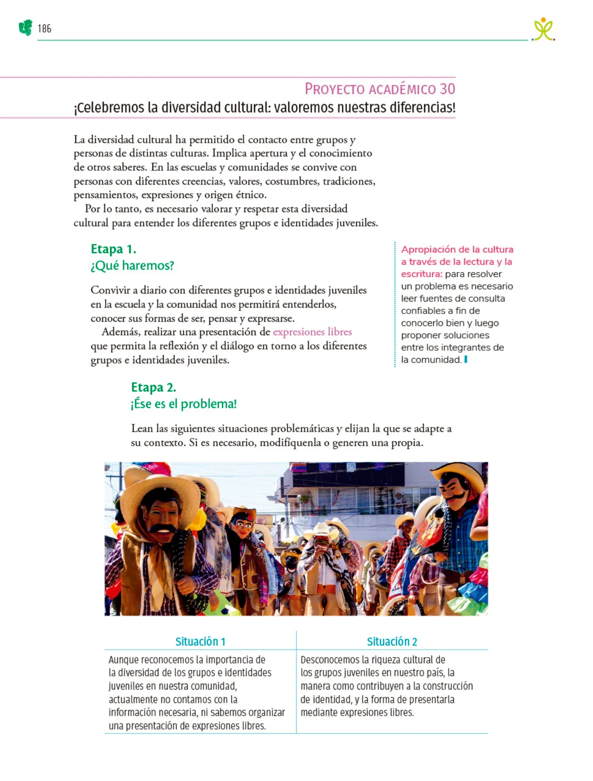 Miniatura página 187 de Colección Ximhai. Nuestro libro de Proyectos.  Tomo III.  Libro de Educación Telesecundaria Grado 1°  Ciclo Escolar 2025 - 2026