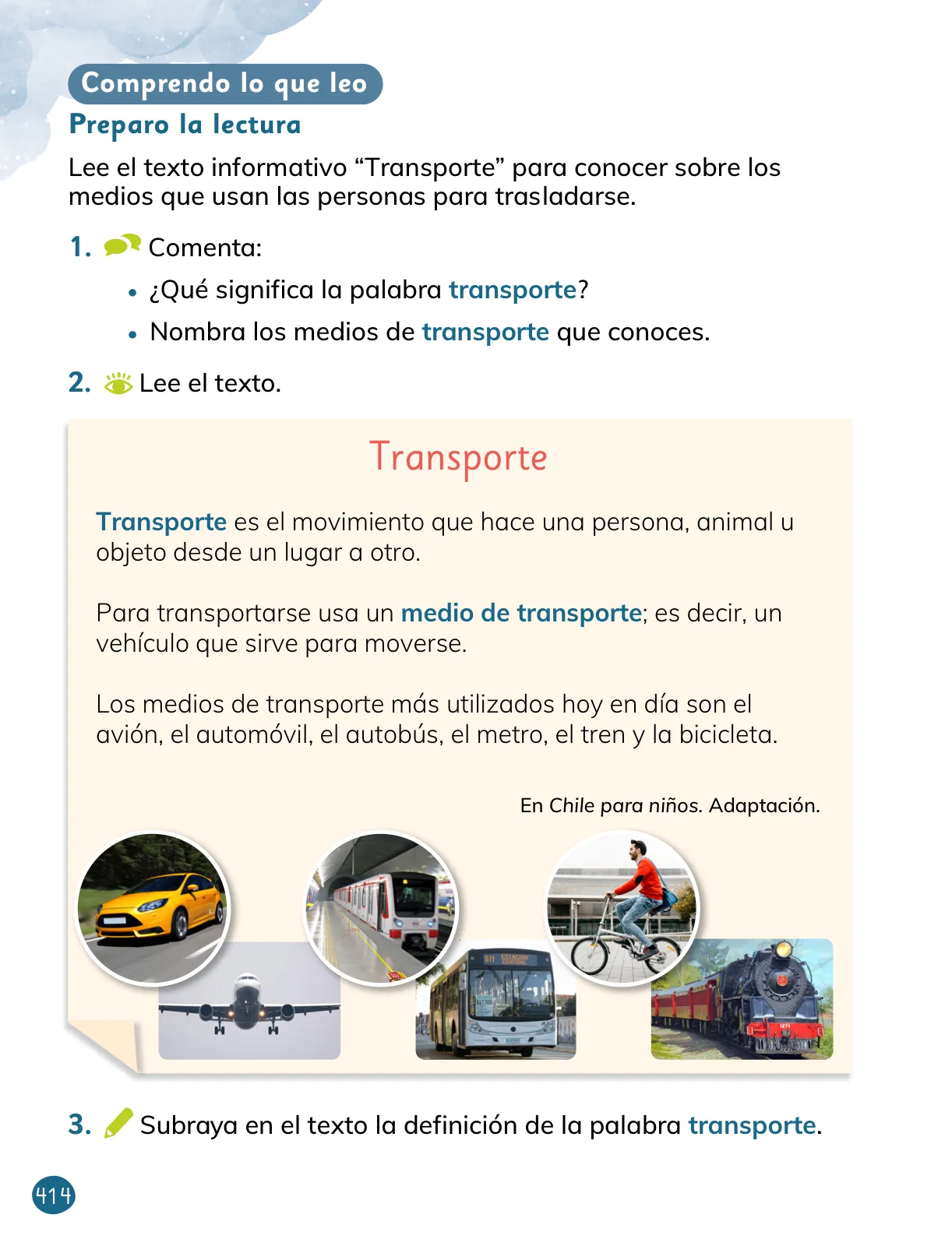 Página 144 de Lenguaje y Comunicación – Primero Básico | Texto del Estudiante MINEDUC – Descargar PDF · 2024