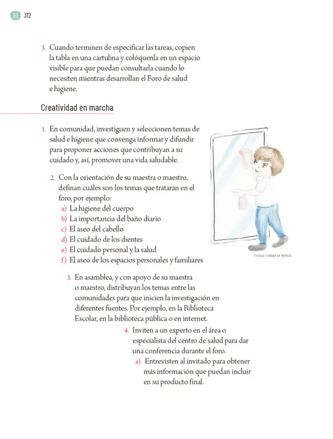 Página 315 de Proyectos Comunitarios. Libro de Educación Primaria Grado 5° Ciclo Escolar 2025 - 2026