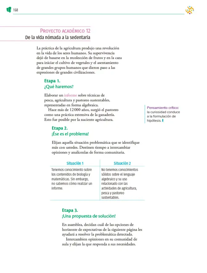 Página 169 de Colección Ximhai. Nuestro libro de Proyectos. Tomo I. Libro de Educación Telesecundaria Grado 1° Ciclo Escolar 2025 - 2026
