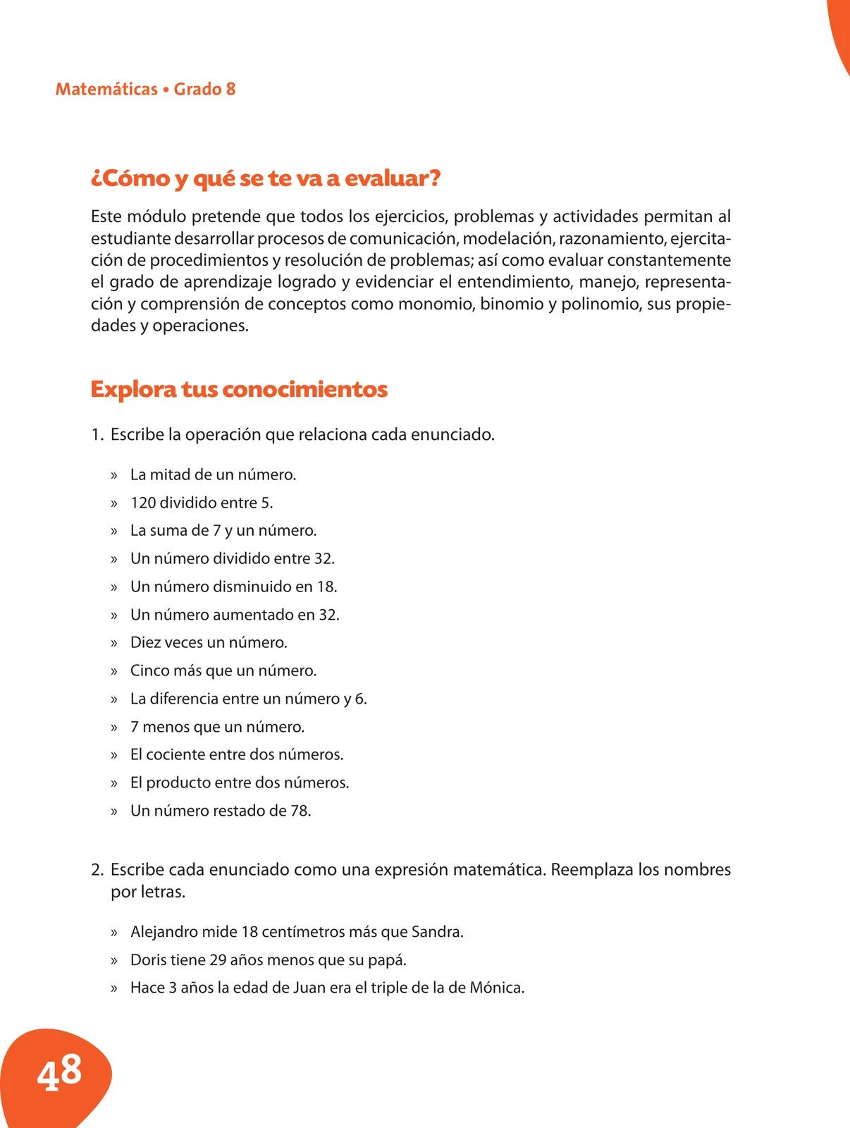 Página 49 de Matematica 8° · Postprimaria