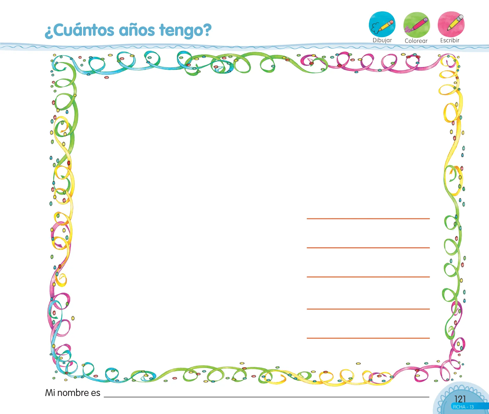Página 123 de Aprendemos jugando : cuaderno de trabajo para niños y niñas de 4 años · 2017