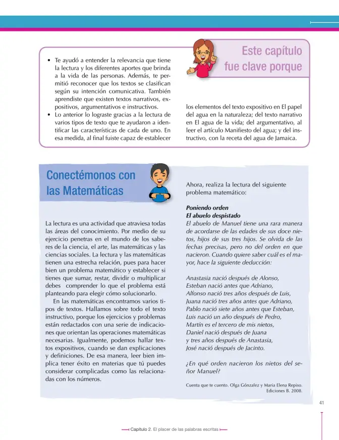 Página 41 de Lenguaje 6° · Secundaria Activa