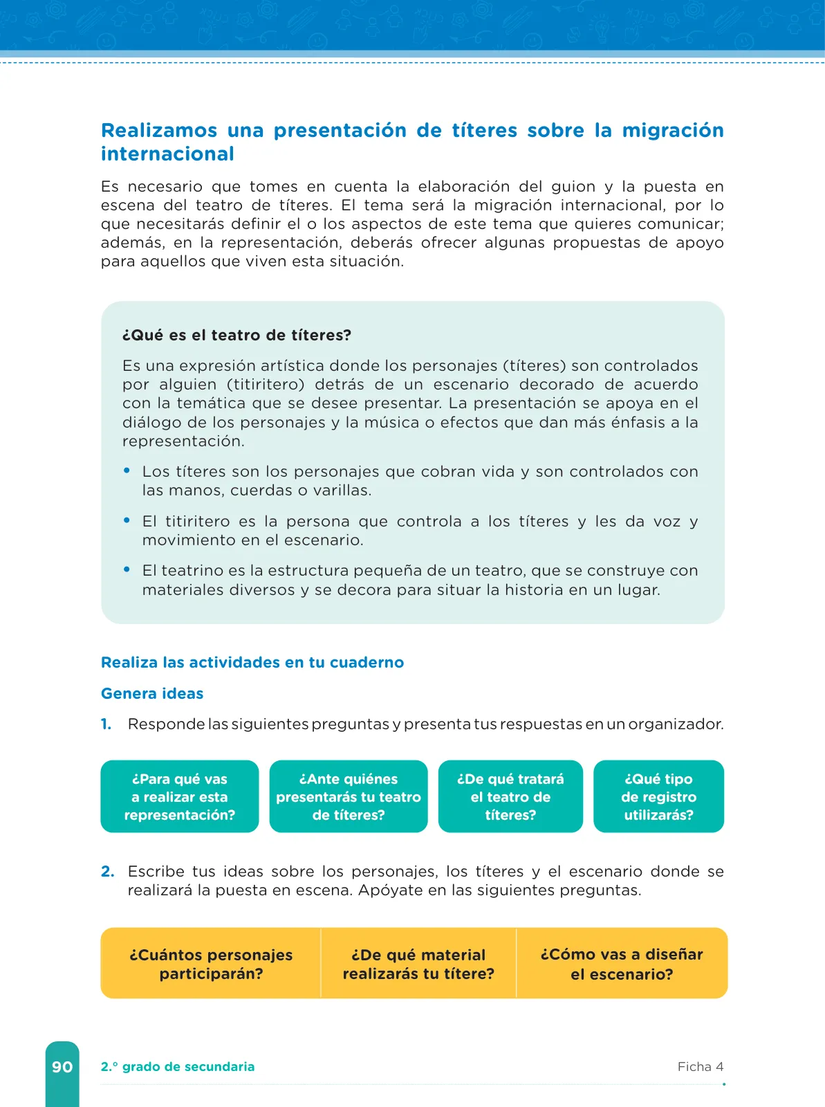 Página 92 de Fichas de aprendizaje de Comunicación 2 · 2024