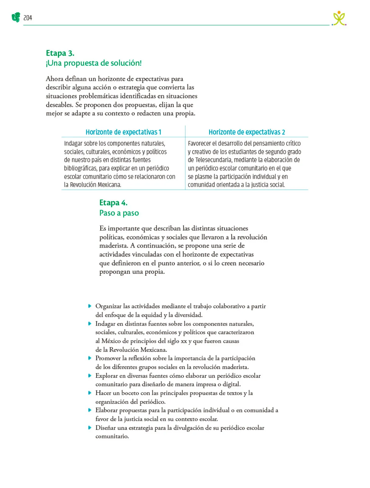 Página 205 de Colección Sk´asolil. Nuestro libro de Proyectos. Tomo II. Libro de Educación Telesecundaria Grado 2° Ciclo Escolar 2025 - 2026