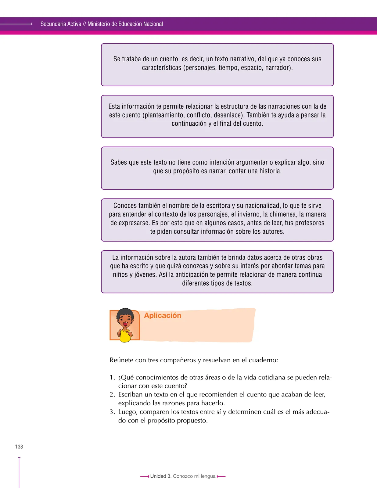 Miniatura página 138 de Lenguaje 6° · Secundaria Activa