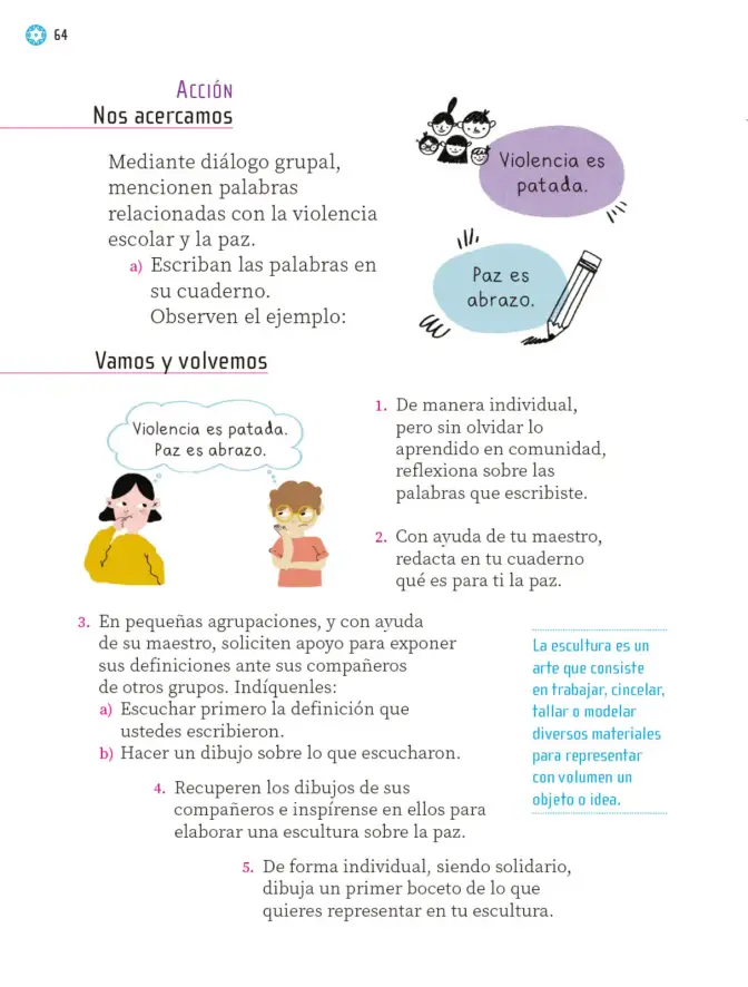 Página 65 de Proyectos Escolares. Libro de Educación Primaria Grado 1° Ciclo Escolar 2025 - 2026