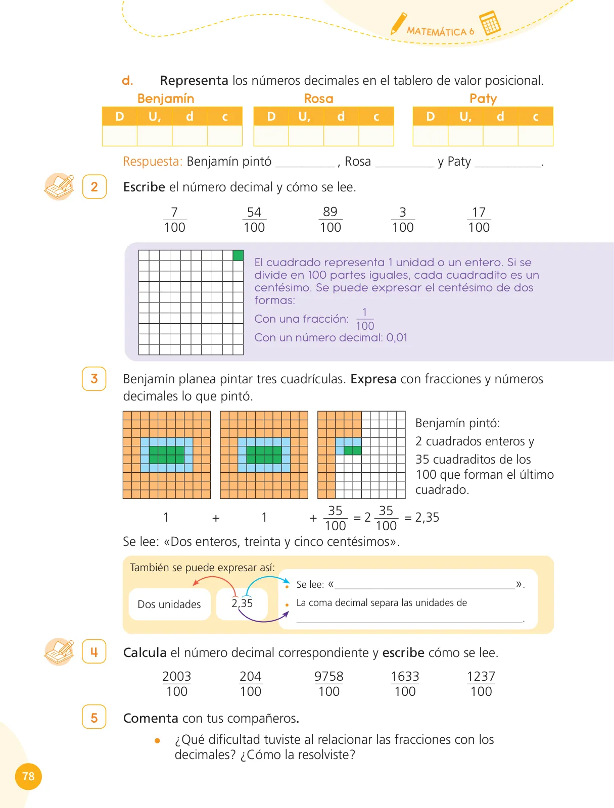 Miniatura página 80 de Cuadernillo de Matemática 6, sexto grado de Primaria ﻿ · 2023