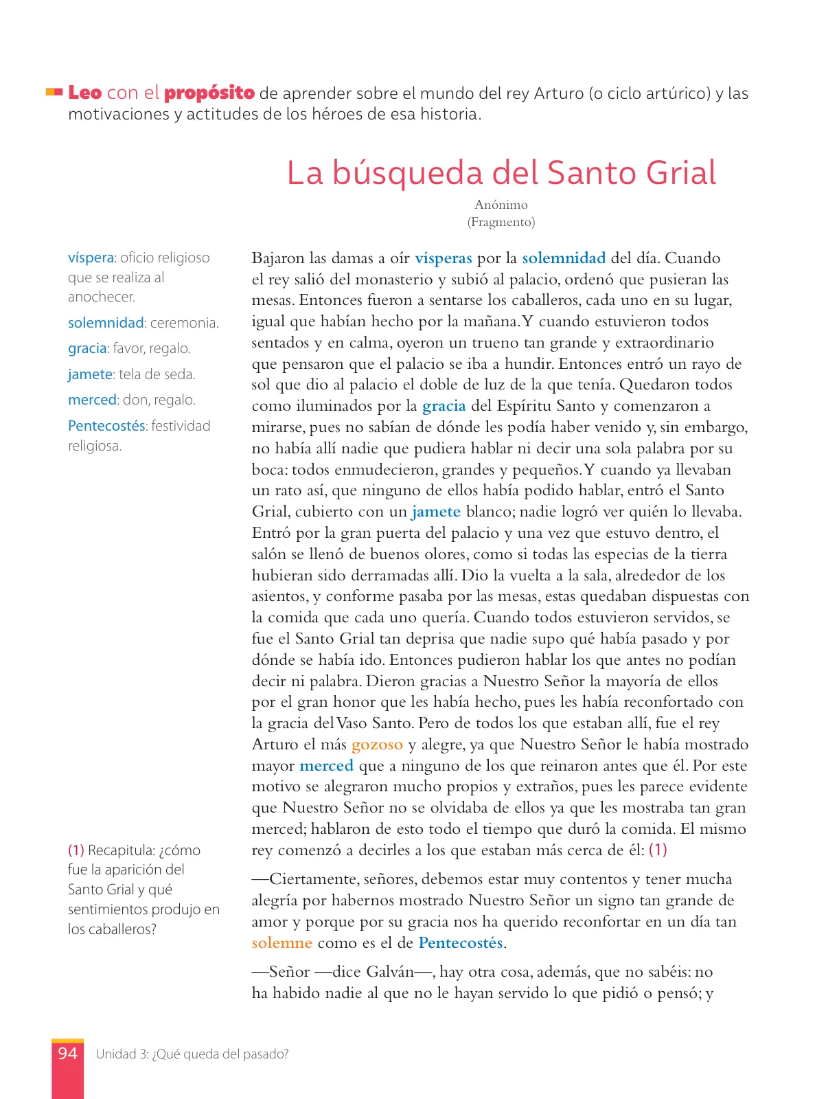 Miniatura página 96 de Lengua y Literatura – Octavo Básico | Texto del Estudiante MINEDUC – Descargar PDF · 2024
