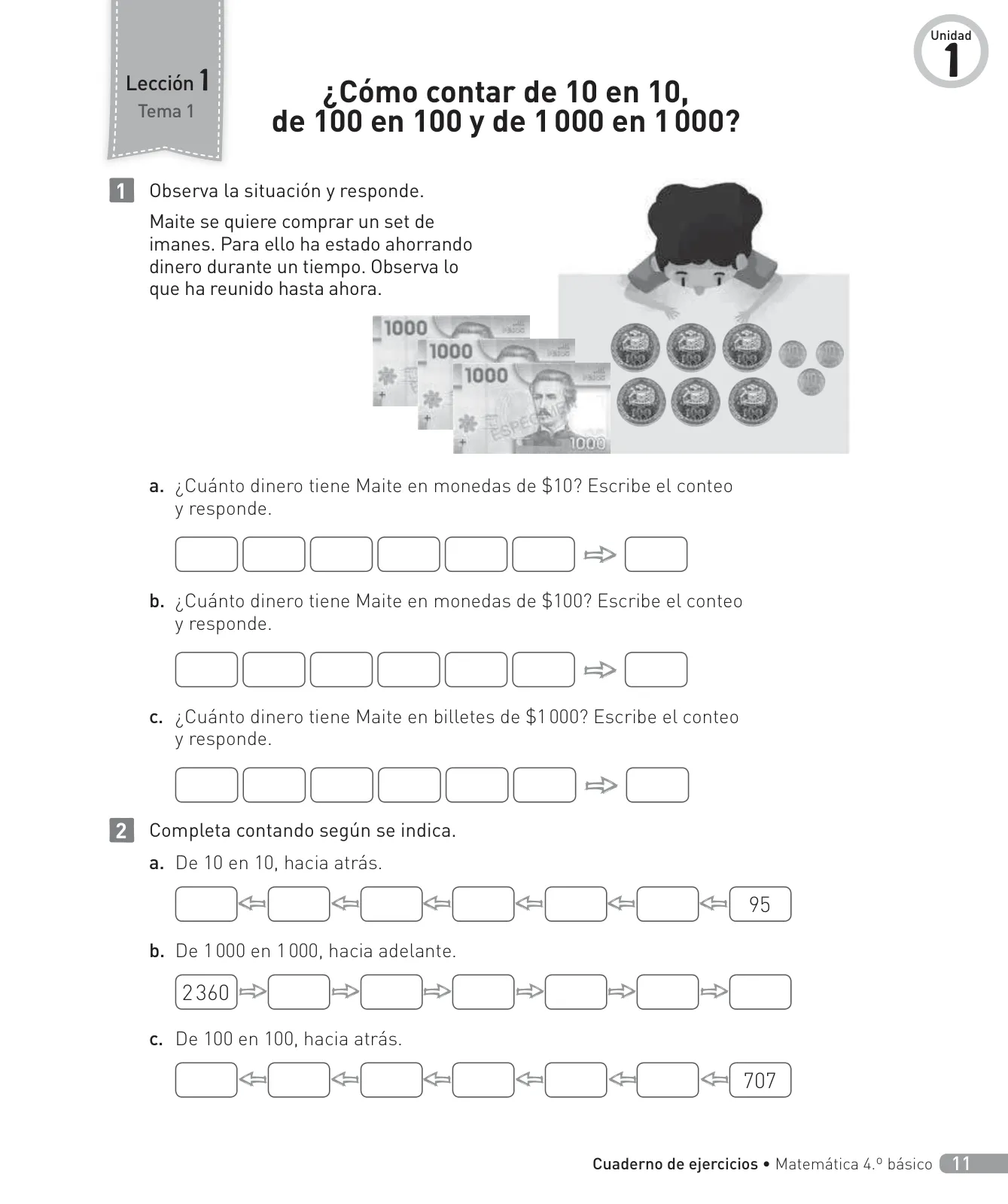 Página 12 de Matemática – Cuarto Básico | Texto del Estudiante MINEDUC – Descargar PDF · 2024