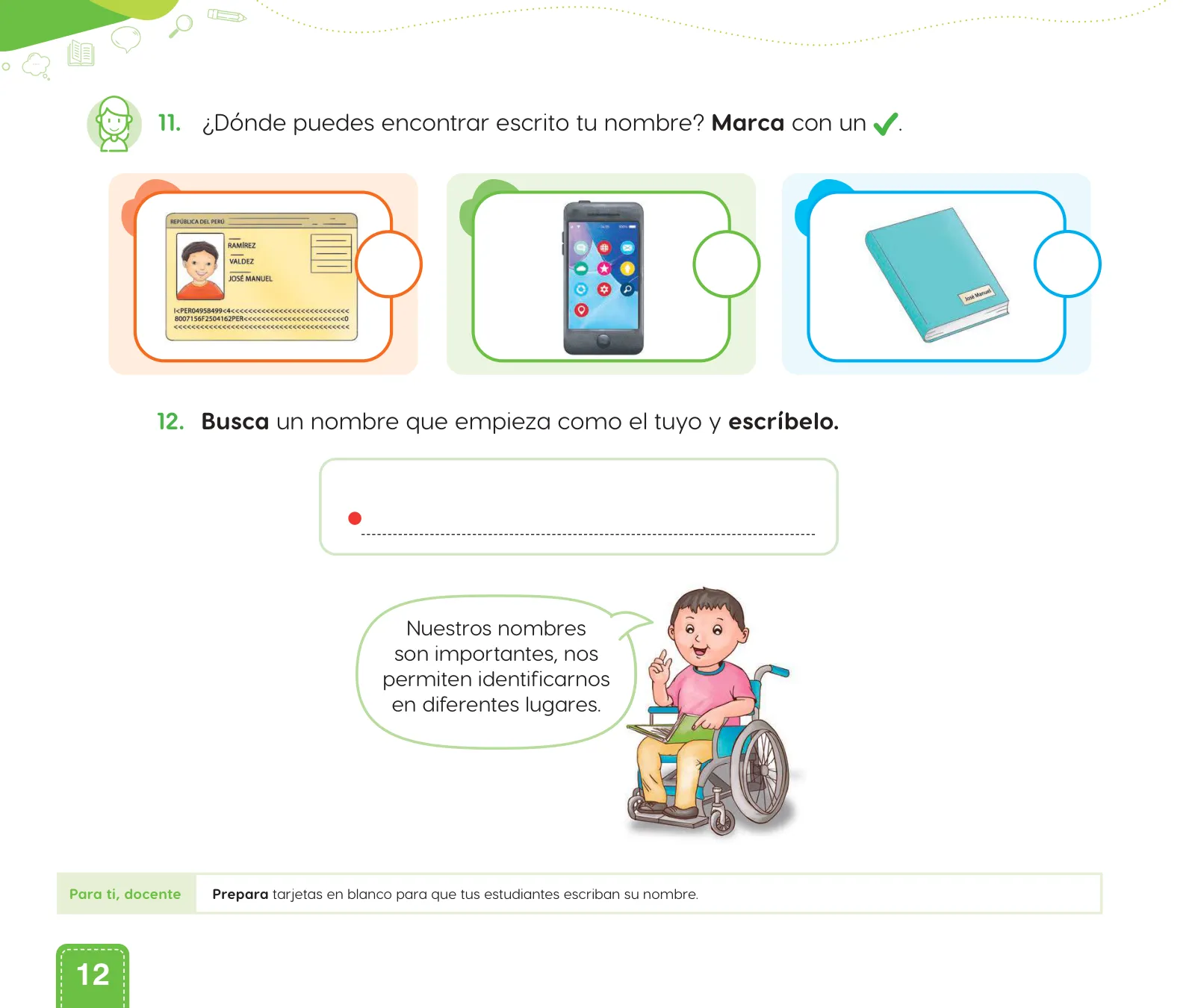 Página 14 de Cuadernillo de Comunicación 1. Primer grado de Primaria · 2024