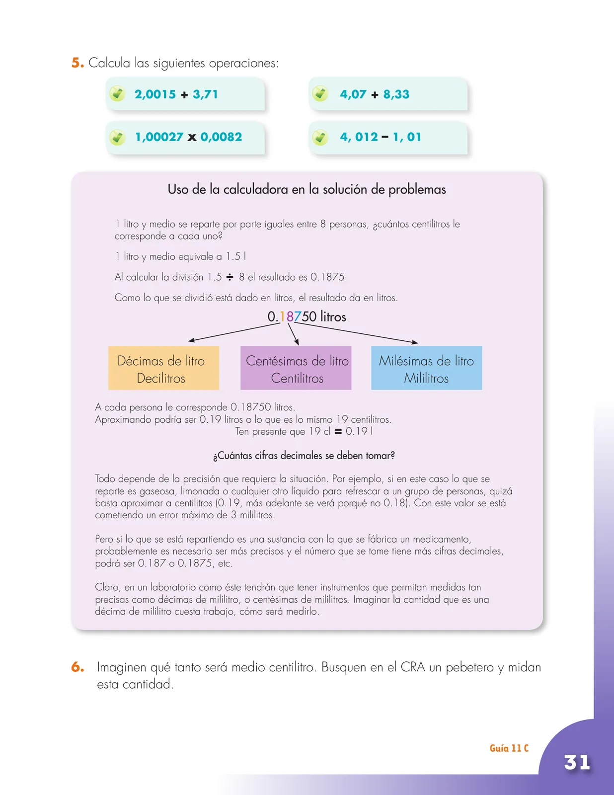 Miniatura página 31 de Matematica 4° · Cartilla 02