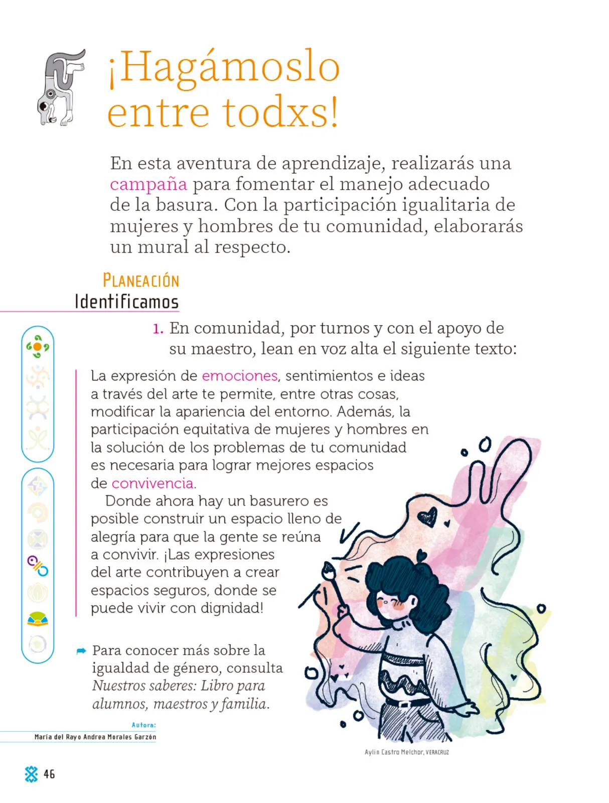 Página 47 de Proyectos Comunitarios.   Libro de Educación Primaria Grado 1°  Ciclo Escolar 2025 - 2026