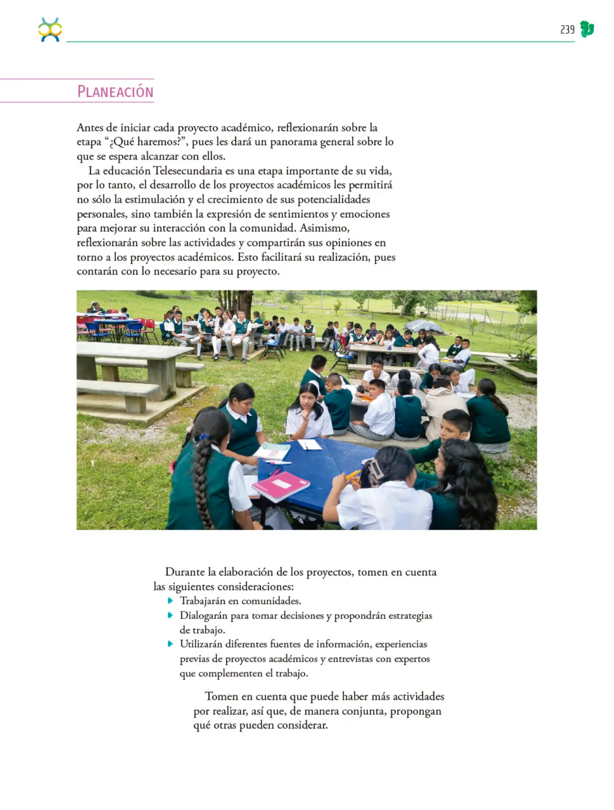 Miniatura página 240 de Colección Ximhai. Nuestro libro de Proyectos.  Tomo III.  Libro de Educación Telesecundaria Grado 1°  Ciclo Escolar 2025 - 2026
