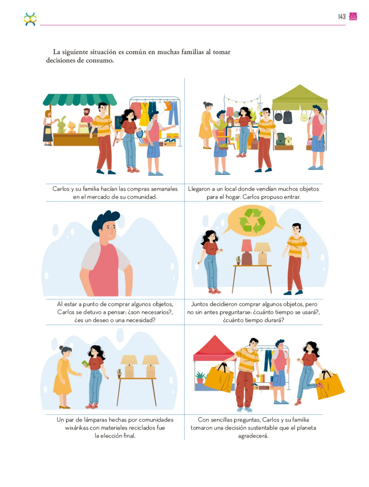 Página 144 de Colección Nanahuatzin. De lo humano y lo comunitario. Libro de Educación Secundaria Grado 3° Ciclo Escolar 2025 - 2026