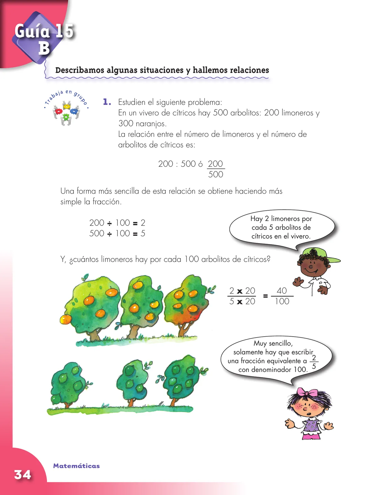 Miniatura página 34 de Matematica 5° · Cartilla 03