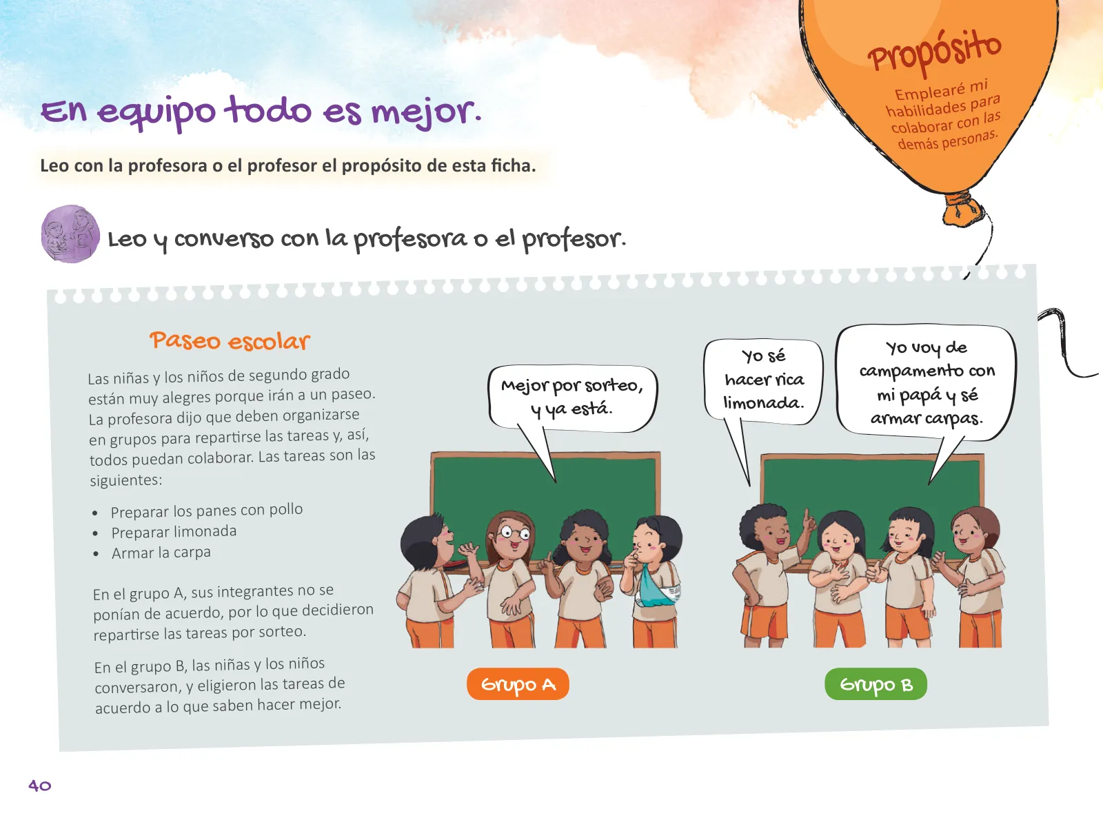 Miniatura página 42 de Cuadernillo de Tutoría Segundo Grado Educación Primaria 2019 · 2019