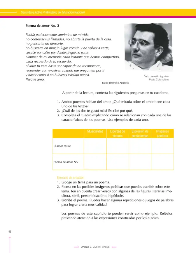 Página 98 de Lenguaje 6° · Secundaria Activa