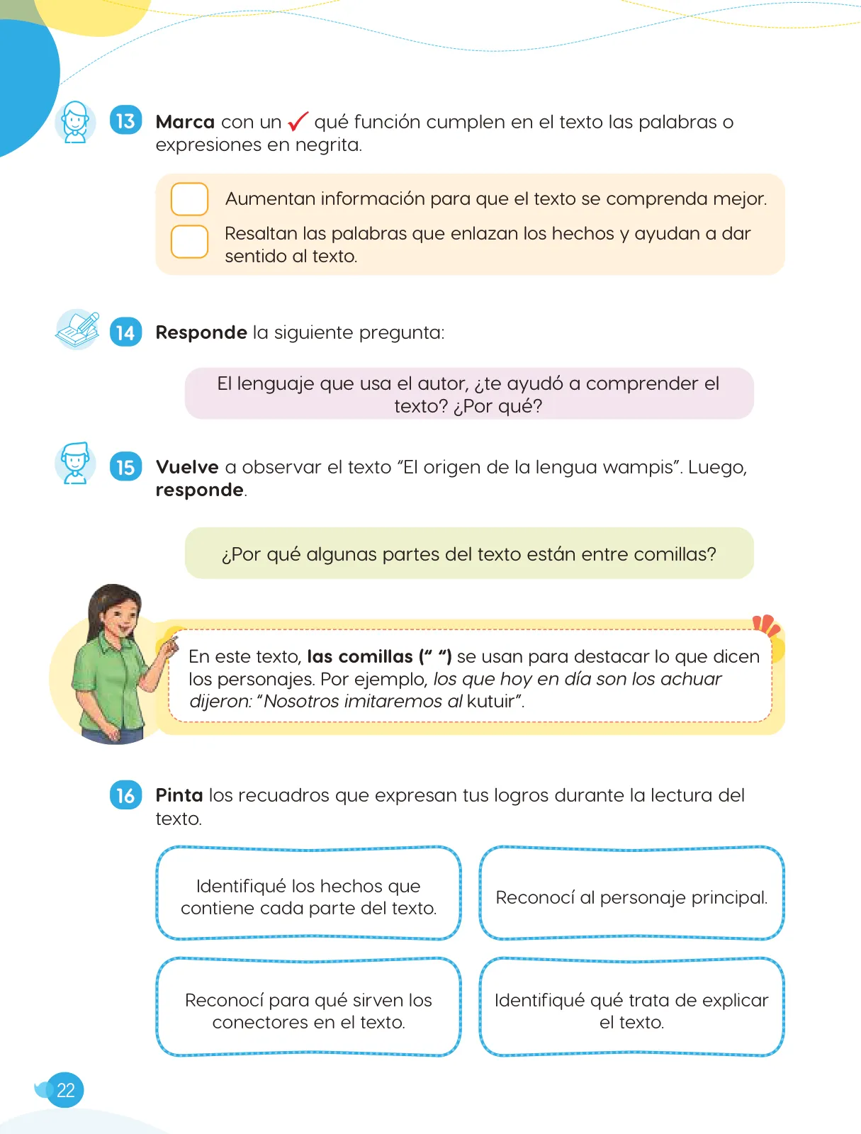Página 24 de Cuadernillo de Comunicación 4. Cuarto grado de Primaria · 2024