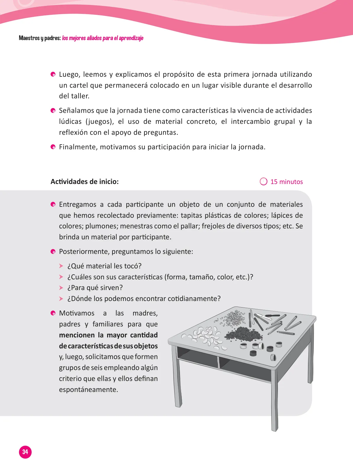 Miniatura página 36 de Guía para el trabajo docente con las familias del ciclo III de Primaria · 2016