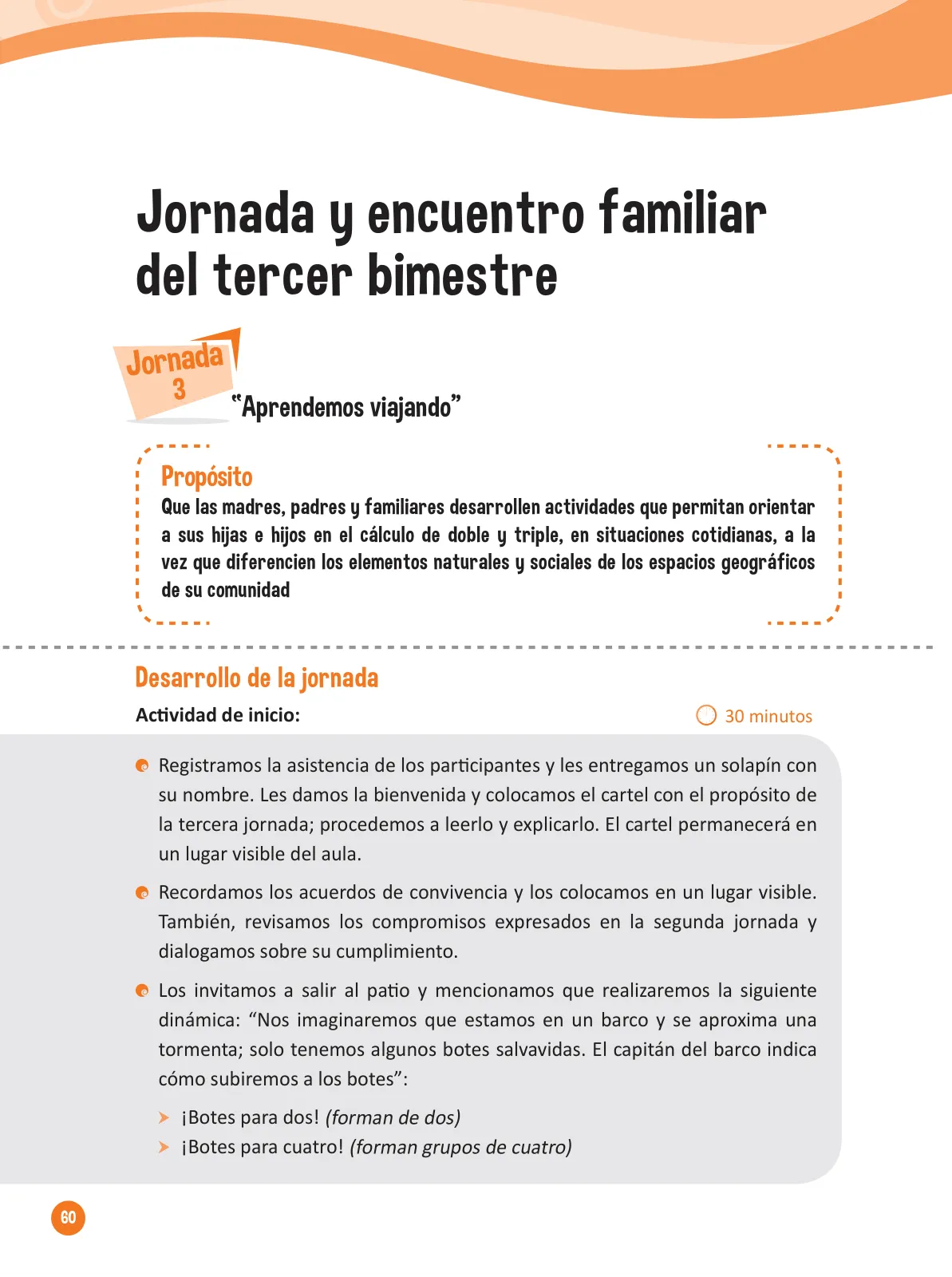 Página 62 de Guía para el trabajo docente con las familias del ciclo IV de Primaria · 2016