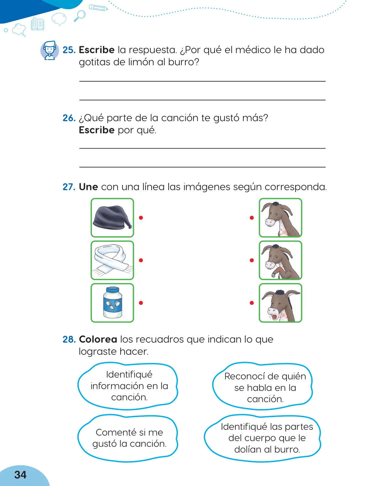Página 36 de Cuadernillo de Comunicación 2, segundo grado de Primaria · 2023