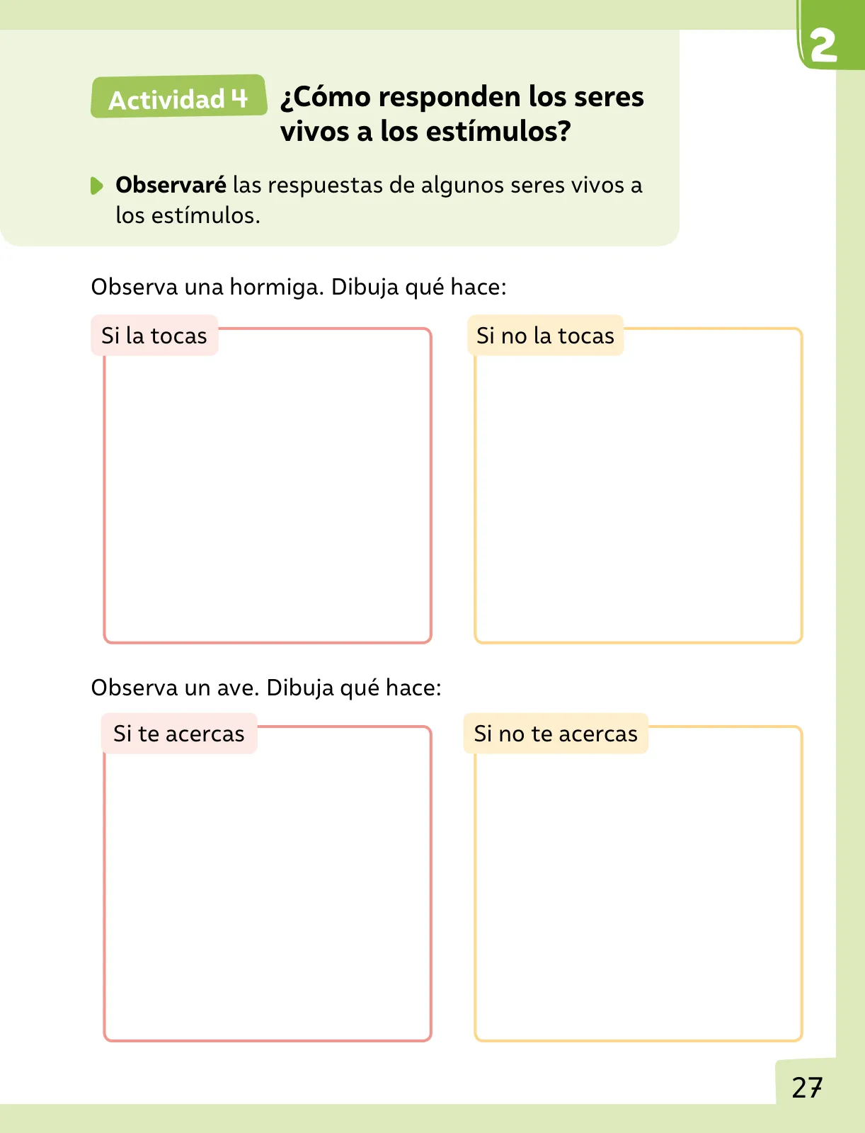 Página 28 de Ciencias Naturales – Primero Básico | Texto del Estudiante (MINEDUC) – Descargar PDF · 2024