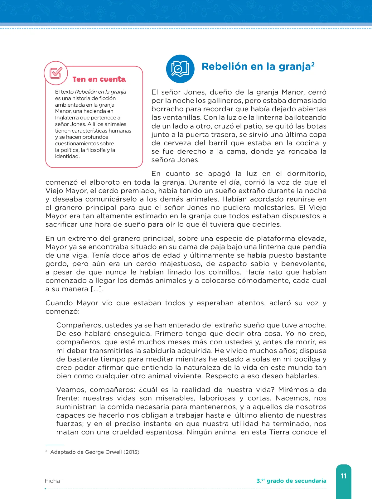 Miniatura página 13 de Fichas de aprendizaje de Comunicación 3 · 2024
